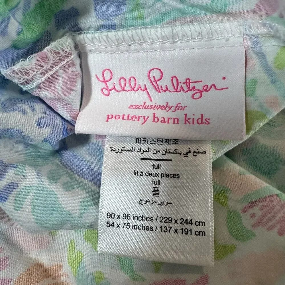 Lilly Pulitzer Pottery Barn Kids Mermaid Cove Full Fitted Sheet Only Colorful